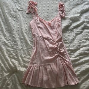 Pink mini dress